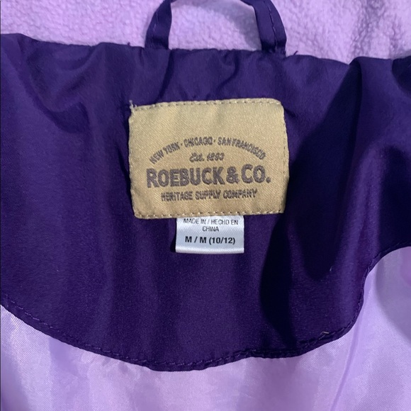 Roebuck & Co. Girl’s Purple Winter Coat - Picture 3 of 3